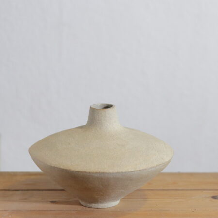 Handbuilt wide vase