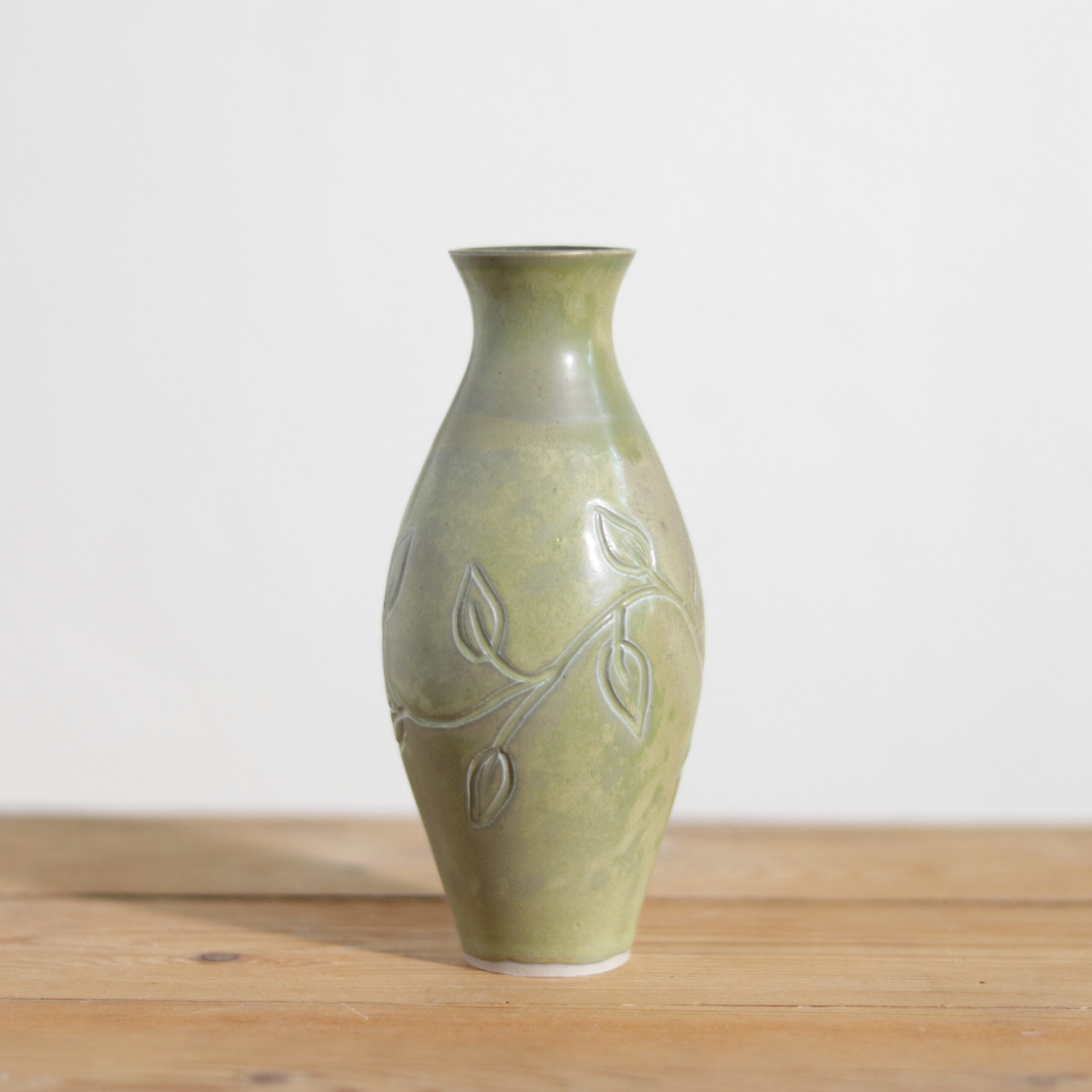 Green vase