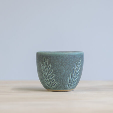 Blue green small cup