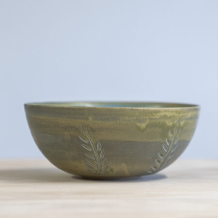 Green matte bowl