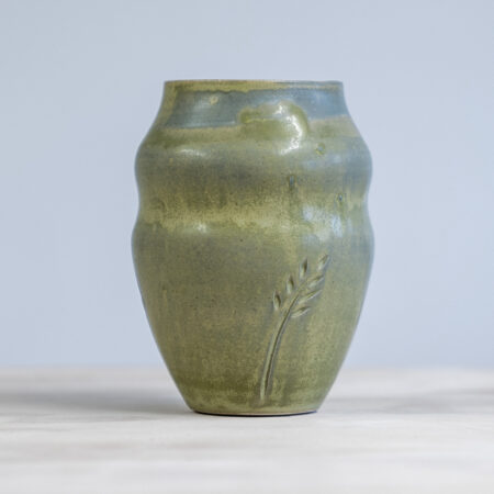 Green matte vase